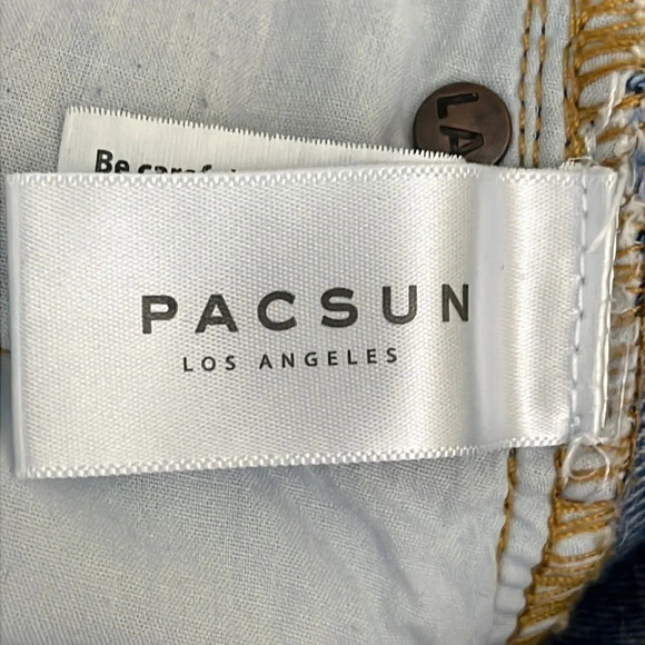 PacSun Two Tone Cotton Mom Jeans - Size 26 - Picture 7 of 9